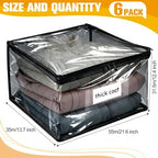 Plastic Storage Bags with Easy-Glide Zipper, Durable Clear Vinyl Zippered - Image 2