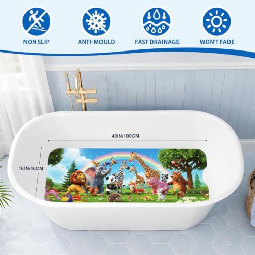 XIYUNTE Bath Mat for Tub Non Slip Bathtub Mat Non Slip 40x16 Baby Bath Mat - Image 2