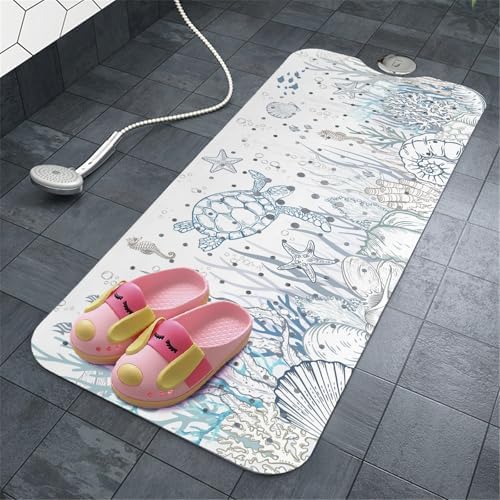 Sea Turtle Bathtub Mat Non Slip, Cute Baby Bath Mat - Image 7