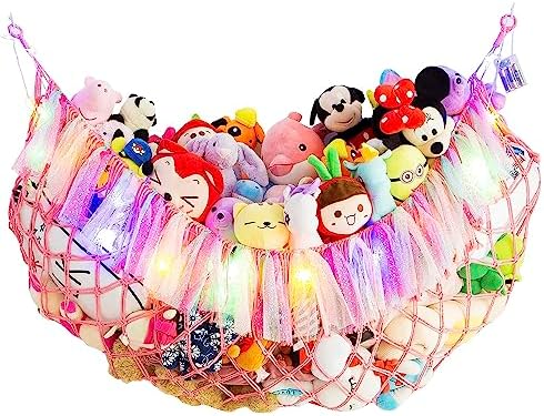 Jumbo Toy Hammock for Stuffed Animal Net Boho Macrame Toy Hammock by Amdermi