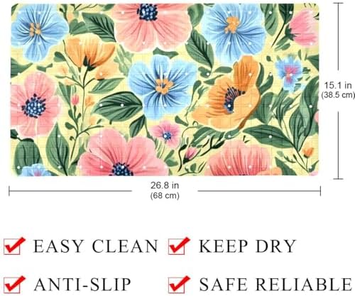 Bath Tub Shower Mat, Washable Bathtub Floor Mats, Suction Cups and Drain Holes - Image 3