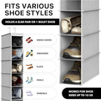 Simple Houseware 2 Pack 10 Shelves Hanging Shoe Organizer - Image 3