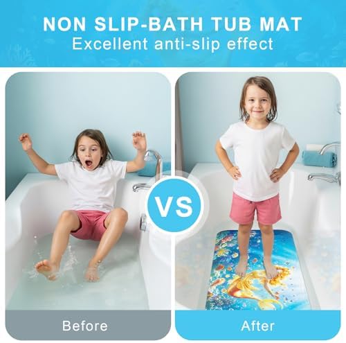 Bath Mat for Tub Non Slip Kids Bathtub Mat 40x16 Baby Bath Mat - Image 6