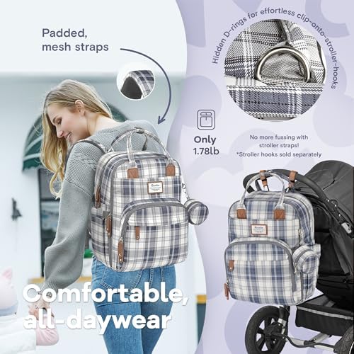 RUVALINO Diaper Bag Backpack, Large Capacity, Waterproof - Image 6