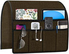 Joywell Remote Control Holder Armchair Caddy Armrest Organizer Dark Chocolate by Joywell