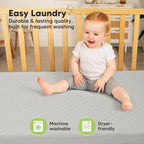 2pk Waterproof Crib Mattress Protector Cover Fitted 52x28 - Image 6