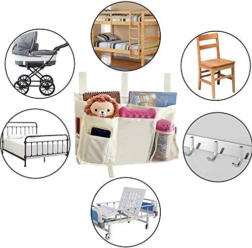 Sugaroom Bedside Storage Caddy, Bunk Bed Organizer Bed Storage Pocket Bedside - Image 4
