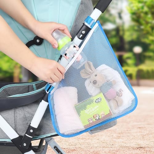 Accmor Universal Stroller Organizer, Side Sling Stroller Organizer, Mesh Cargo - Image 6