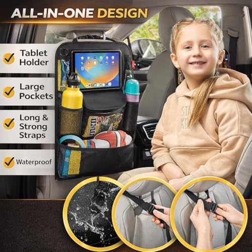 Helteko Car Seat Organizer, Ultra Version Kids Backseat Car Organizers and - Image 3