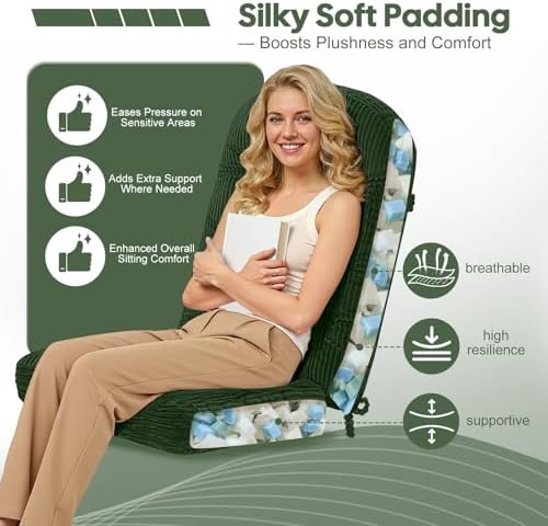 idee-home Rocking Chair Cushions Indoor, Glider Rocker Replacement Cushions - Image 4