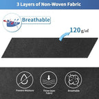 Blanket Storage Bags 120L for Comforter Clothes Bedding 2 Pack Black - Image 4