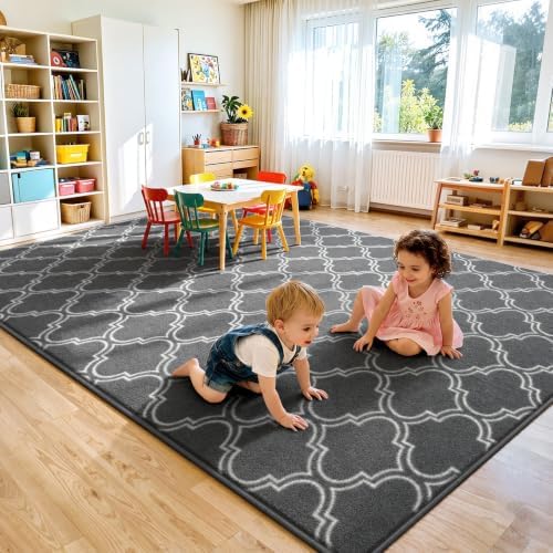 Keeko 5x7 Area Rugs for Living Room, Soft Washable Memory Foam Bedroom Rug - Image 6