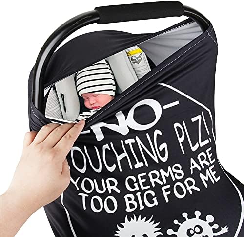 Metplus Baby Car Seat Cover, No Touch Sign Carseat Canopy & Nursing Covers - Image 6