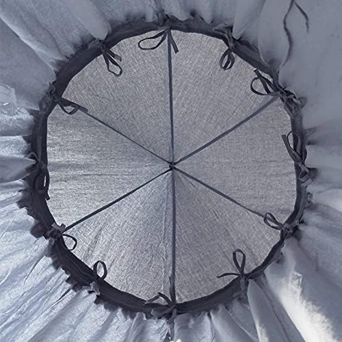 MAMERIA Kids Bed Canopy with Frills Cotton Hanging Tent Curtain Net - Image 4
