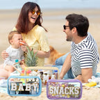 4 Pcs Mama and Baby Toiletry Bag Diaper Bags, Macarons Color - Image 5