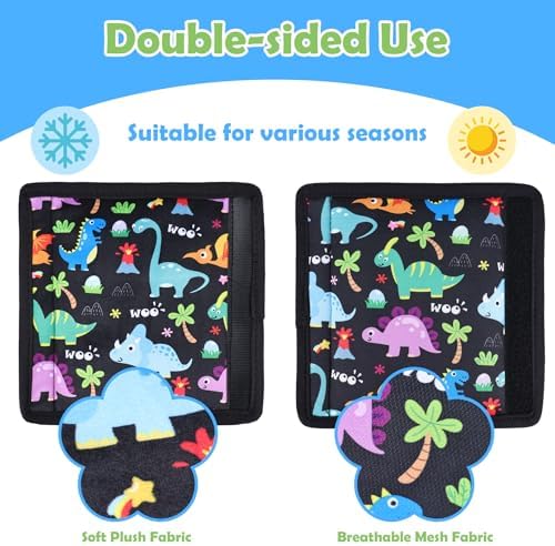 3 Pcs Stroller Straps Pads, Breathable Fabric - Image 5