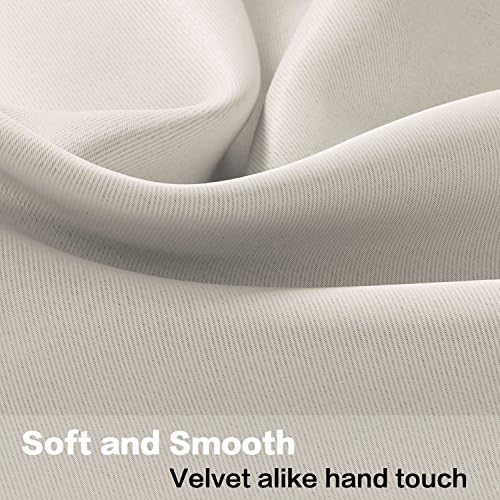 H.VERSAILTEX Ivory Valances for Windows, Room Drakening Small Window Kitchen - Image 5