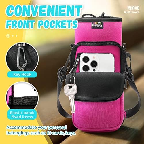 Nuovoware Water Bottle Carrier Bag, Plum Red - Image 2