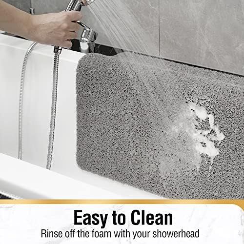 HITSLAM Non Slip Bathtub Mat 40 x 28 Inch, Extra Long Bath Mat - Image 7