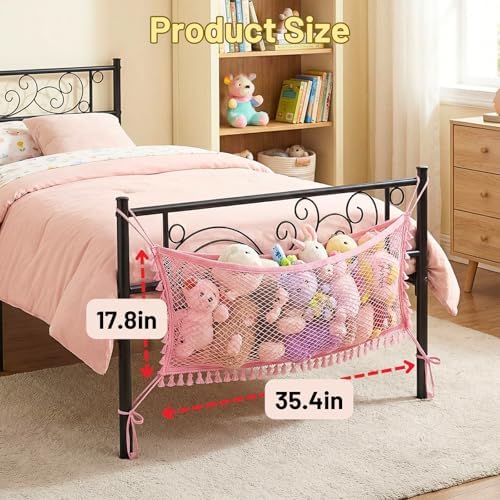 2 Pack Stuffed Animal Hammock, Corner Stuffed Animal Storage Net - Image 2