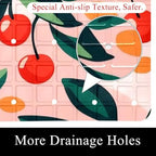 Bath Tub Shower Mat, Washable Bathtub Floor Mats, Suction Cups and Drain Holes - Image 2