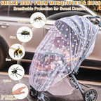 Sysmie 2PCS Baby Stroller Mosquito Net, Durable Mesh Protection - Image 4
