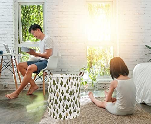 Large Storage Bins, Canvas Fabric Laundry Basket Collapsible Storage Baskets - Image 2