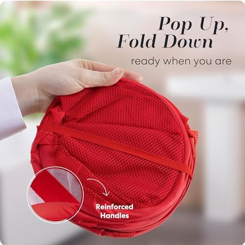 Handy Laundry Mesh Pop-Up Laundry Hamper, Collapsible Basket 2-Pack - Image 3