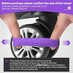 8Pcs Upgrade Luggage Wheel Covers, Travel Accessories - Image 3