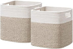 UBBCARE Storage Cubes 11 Inch, Cotton Rope Woven Baskets by UBBCARE