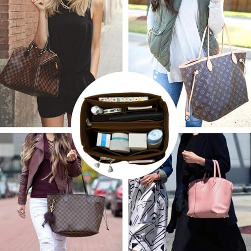 OMYSTYLE Purse Organizer Insert, Felt Tote Bag Organizer Insert - Image 5