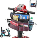 Mobility Scooter Bag with Bottle and Cup Holders and 6 Organized Pockets by HighRoad
