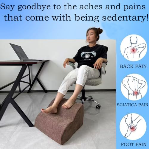Foot Rest for Under Desk at Work.Multifunctional 3-Tier Foot Stool - Image 4