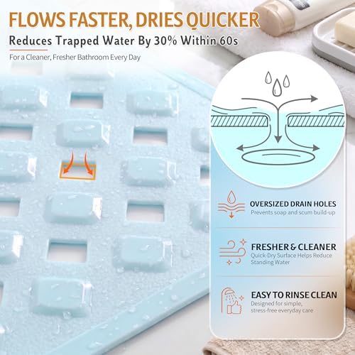 Yimobra Bathtub Mat Non Slip, Super Strong Suction Cups, Machine Washable Fast - Image 2