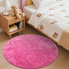 OLANLY Hot Pink Round Rugs for Bedroom - Image 3