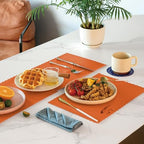 Fit Meal Prep 200 Pack Disposable Paper Placemats, 14 x 10 Inch Orange - Image 5