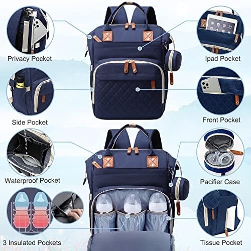 SHITIESHOU Diaper Bag Backpack Baby Bag, Baby Girl Boy Diaper Bag - Image 3