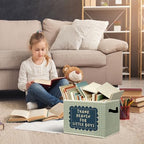 Rustic Thank Heaven for Little Boys Storage Bins Boxes - Image 5