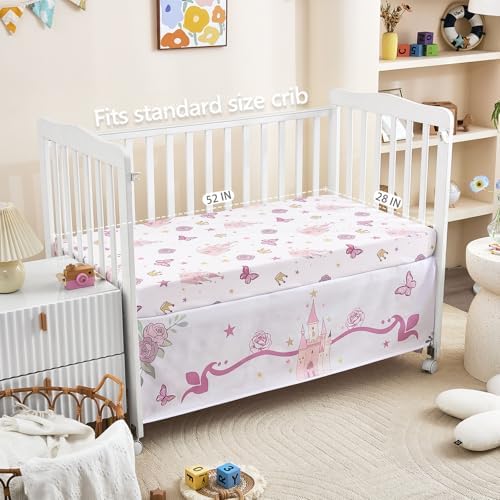 3-Piece Crib Bedding Set for Girls - Image 4
