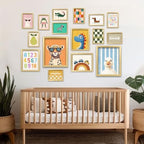 16 PCS Framed Kids Wall Art Decor, Baby Girl & Boy Nursery Decor, Toddler Room - Image 5