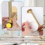 Yagoo 2 Pcs Adhesive Curtain Holdbacks, Screw-in Curtain Tiebacks - Image 4