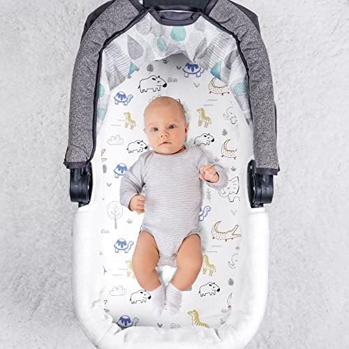 PHF 100% Cotton Bassinet Sheets 2 Pack, Soft Breathable Comfortable Cradle - Image 2
