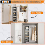 Hanging Closet Organizer 6-Shelf, Oxford Linen Wardrobe Storage - Image 7