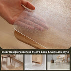 Clear Plastic Area Mat for Under Dining Table - Image 6