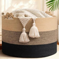 CherryNow 22"x22"x14" Large Blanket Basket, Home Décor by CherryNow