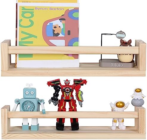 Nursery Room Shelves Set of 2, Wood Floating Book Shelves by DUICIRXismadeforlove%EF%BC%81