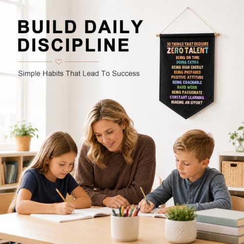 10 Things that Require Zero Talent Classroom Signs, Motivational Banner - Image 3