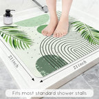 Bathtub Mat Non Slip, Bohemia Square Bath tub Mat Shower Floor Mat - Image 2