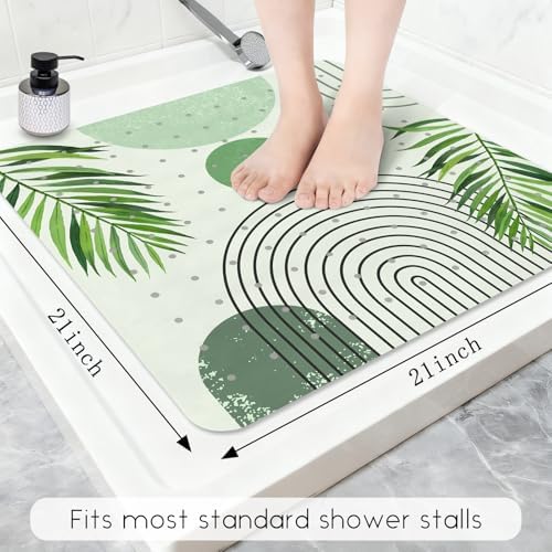Bathtub Mat Non Slip, Bohemia Square Bath tub Mat Shower Floor Mat - Image 2