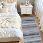 Nakagishi Boho 2x6 Runner Rug Machine Washable Rugs Non Slip Denim Blue - Image 7